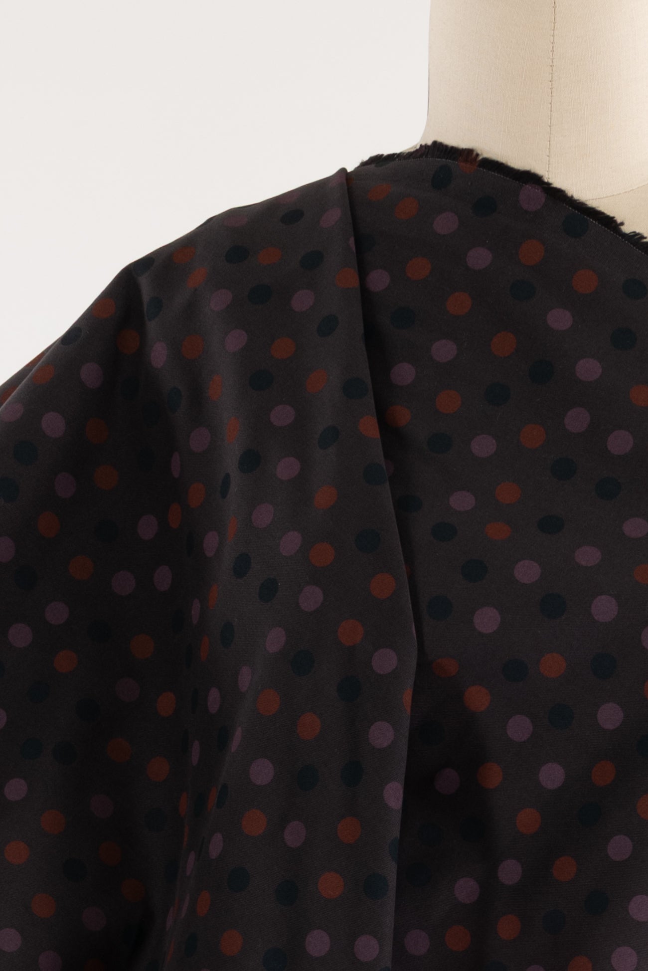 Midnight Dots Stretch Cotton Woven