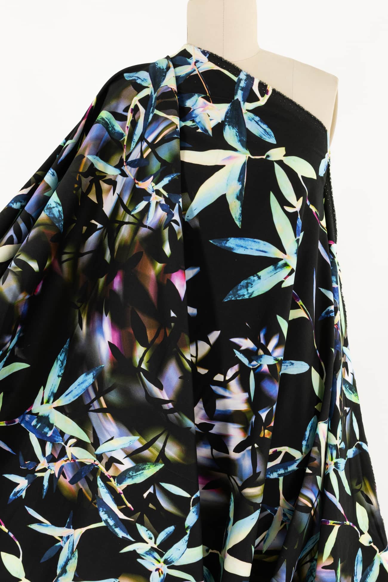 Midnight In The Garden Stretch Cotton Woven - Marcy Tilton Fabrics