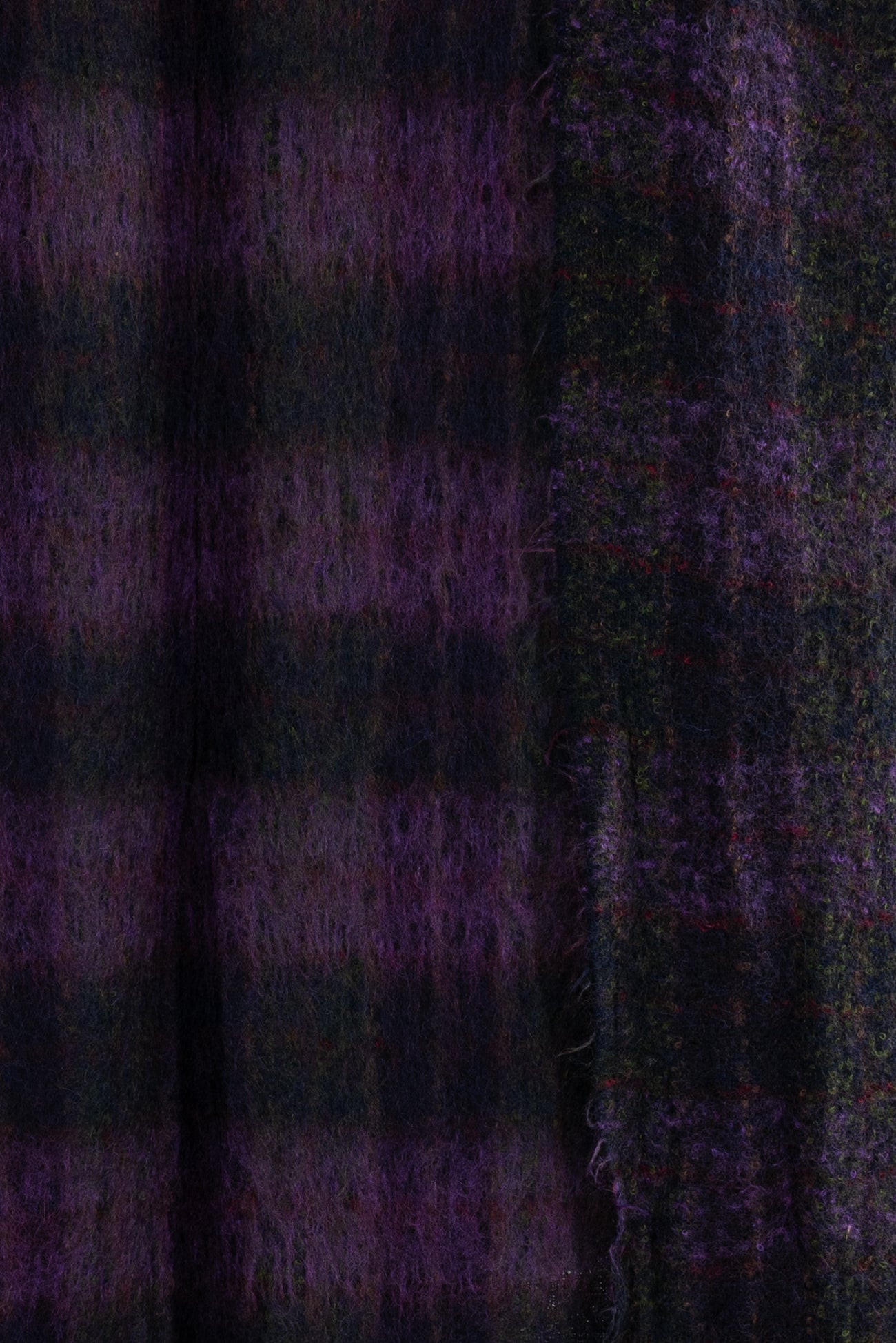 Milano Plaid Italian Mohair Wool Blend Coating