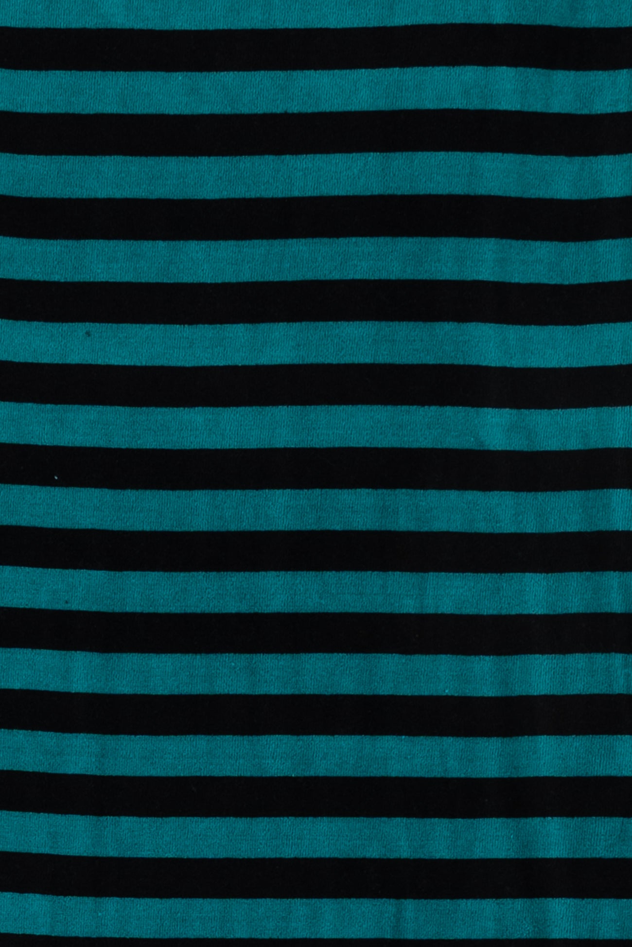 Milan Teal Stripes Velour Knit