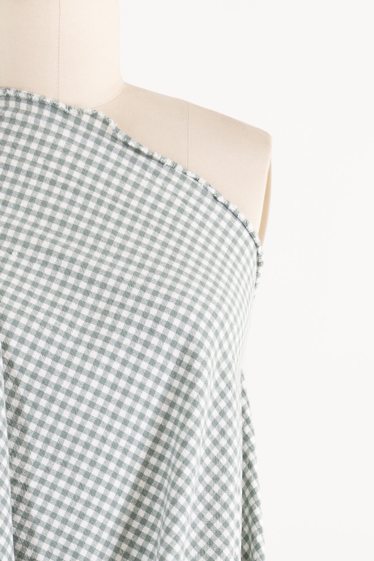 Minty Checks Organic Cotton Woven