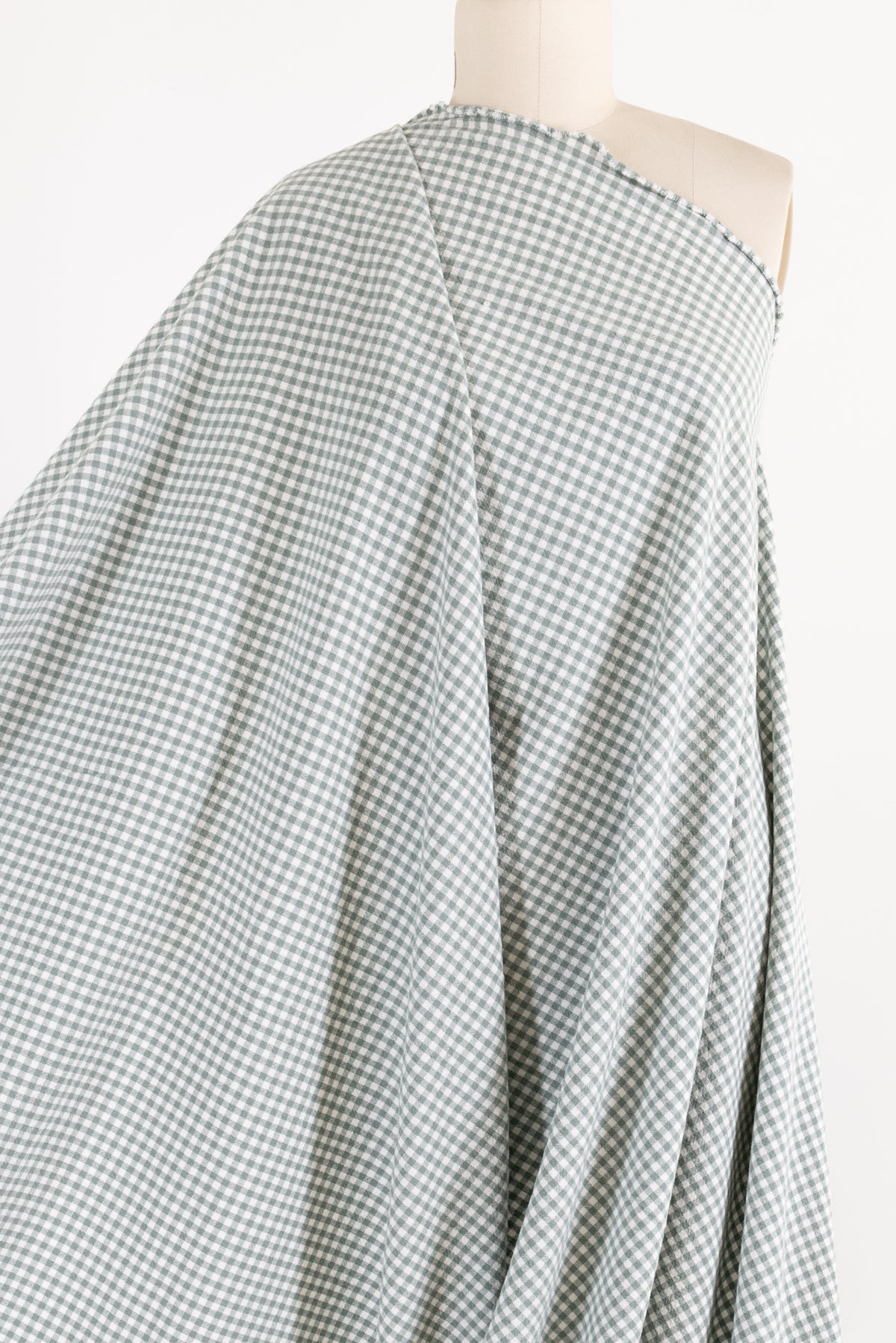 Minty Checks Organic Cotton Woven