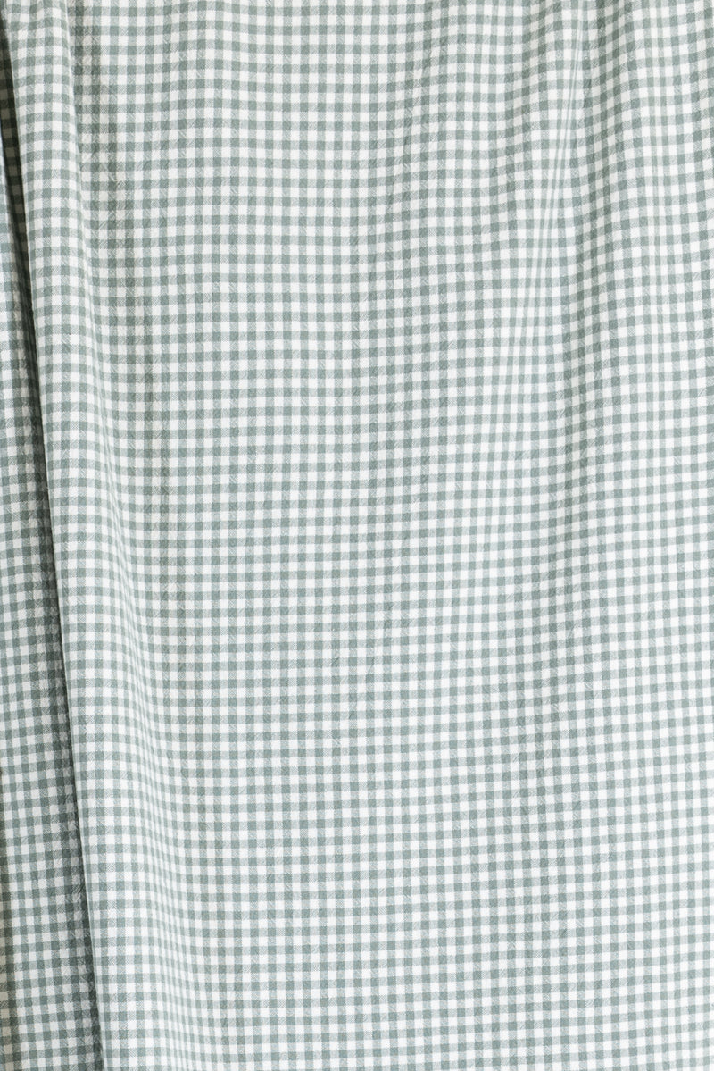 Minty Checks Organic Cotton Woven