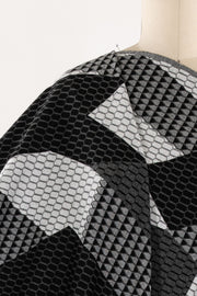 Monochrome Geometry Jacquard Double Knit