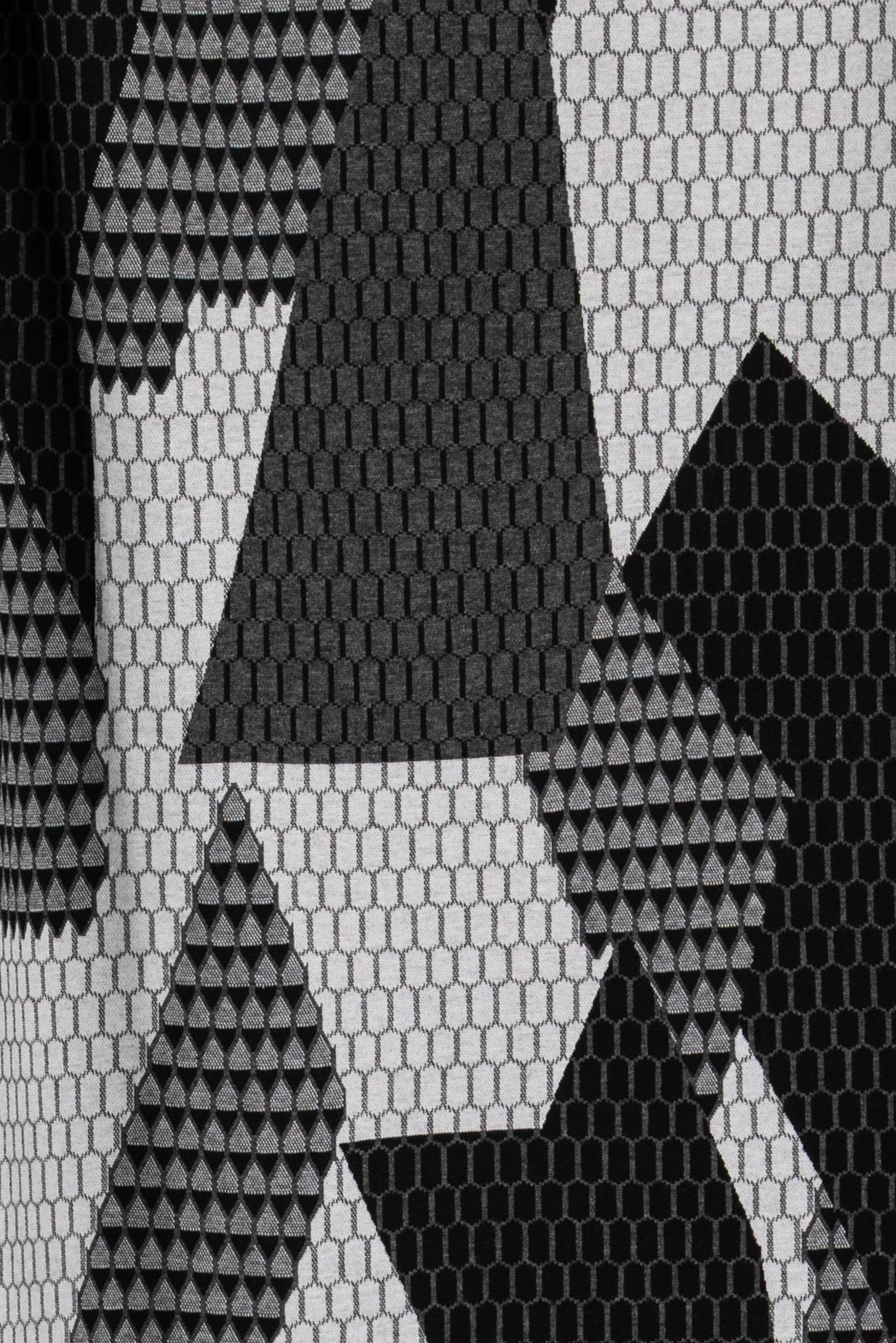 Monochrome Geometry Jacquard Double Knit