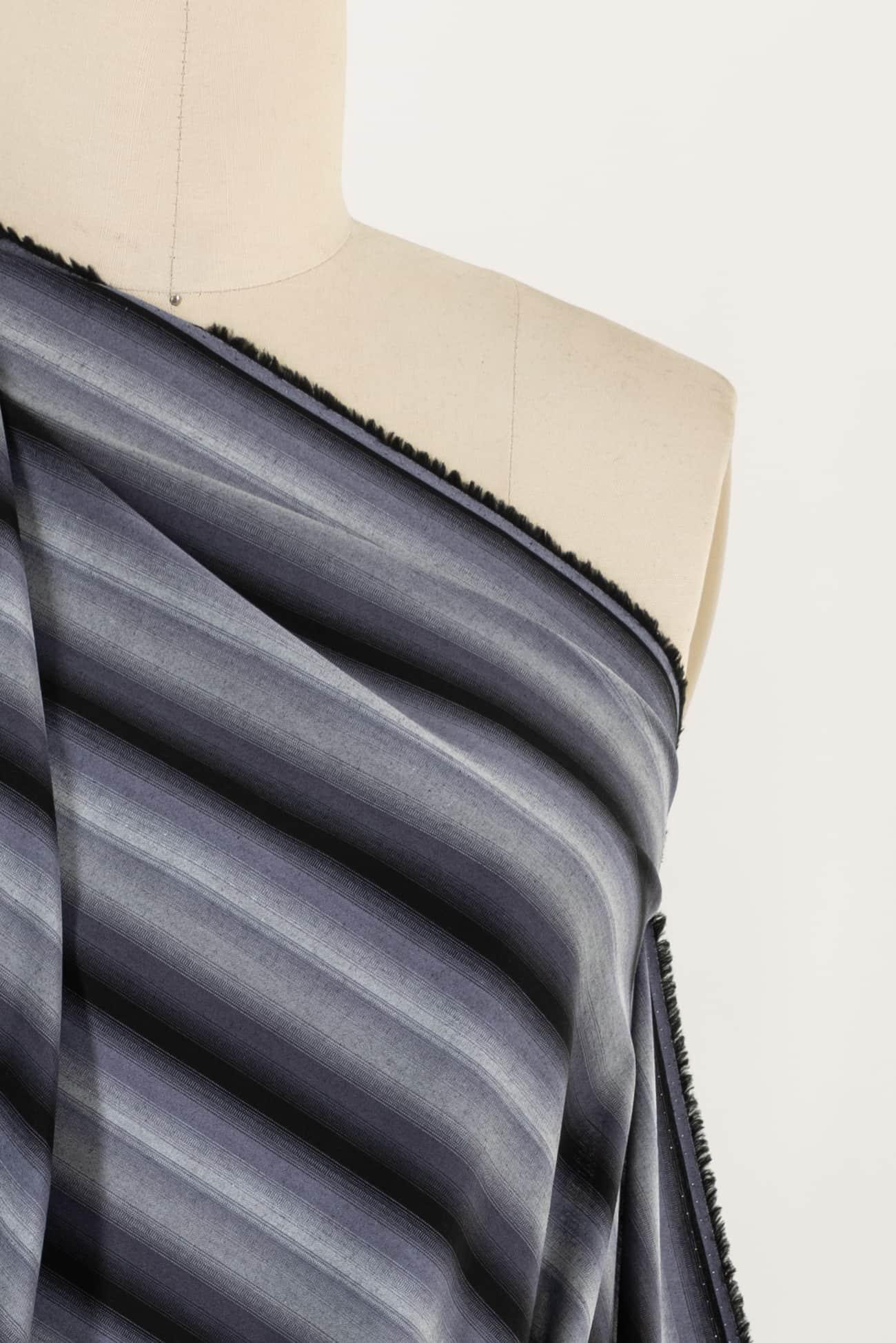 Moody Purple Stripe Japanese Cotton Woven - Marcy Tilton Fabrics