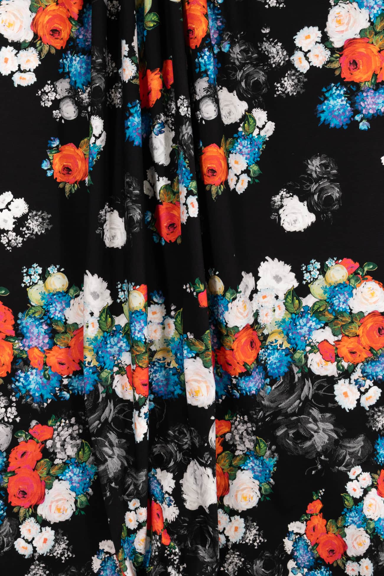 Moonlight Garden Italian Stretch Cotton Denim Woven