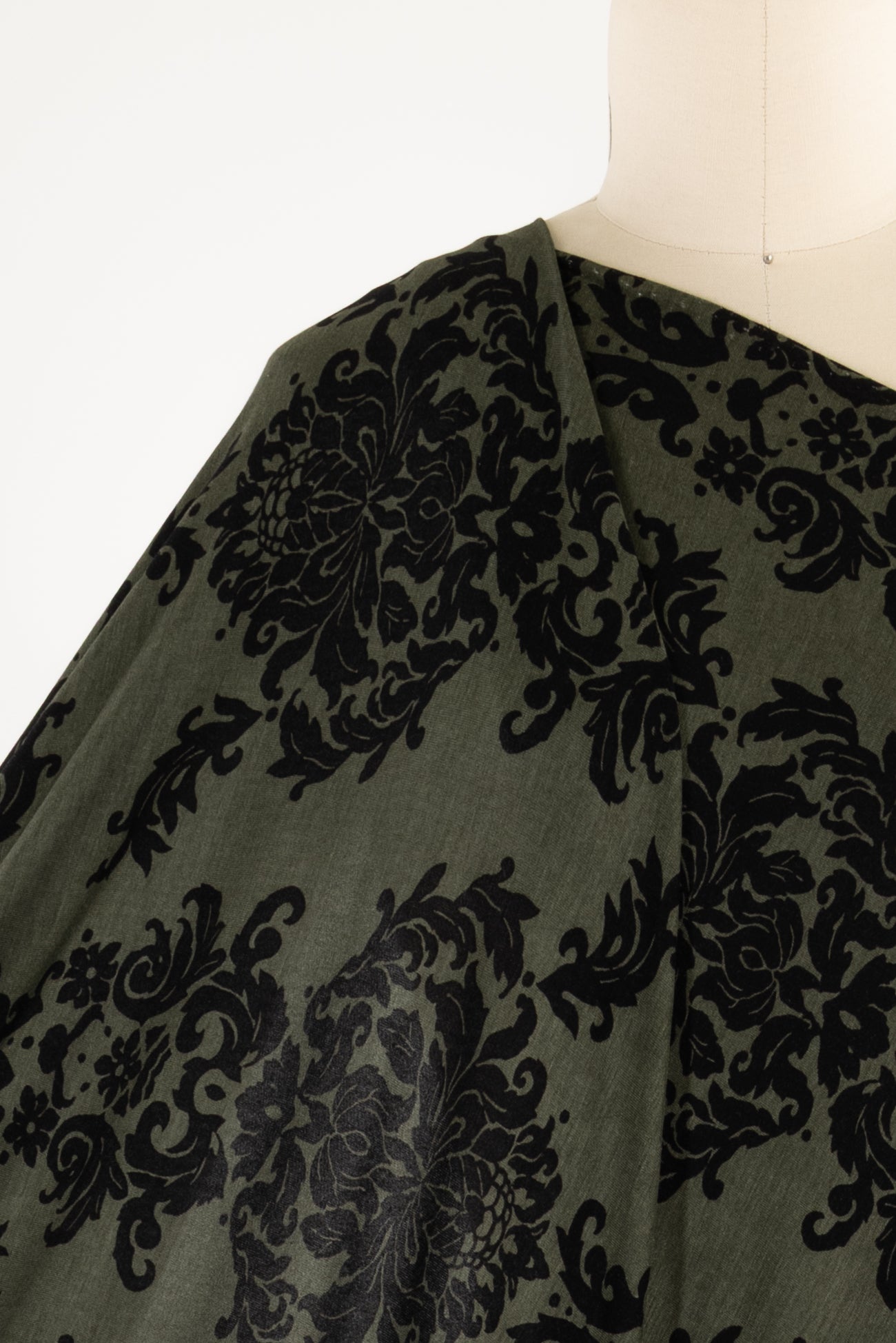 Moss Baroque Rayon Knit - ENDCUT