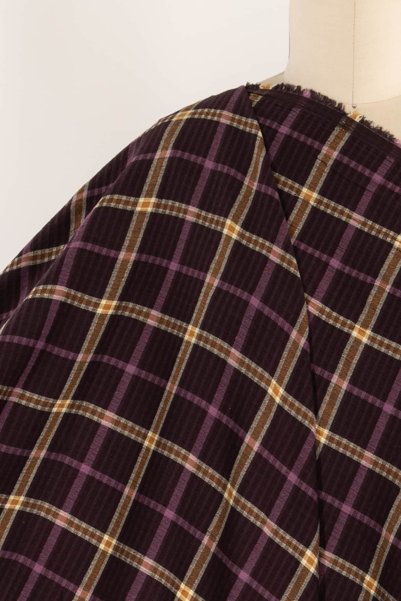 Mulberry Plaid Cotton Woven