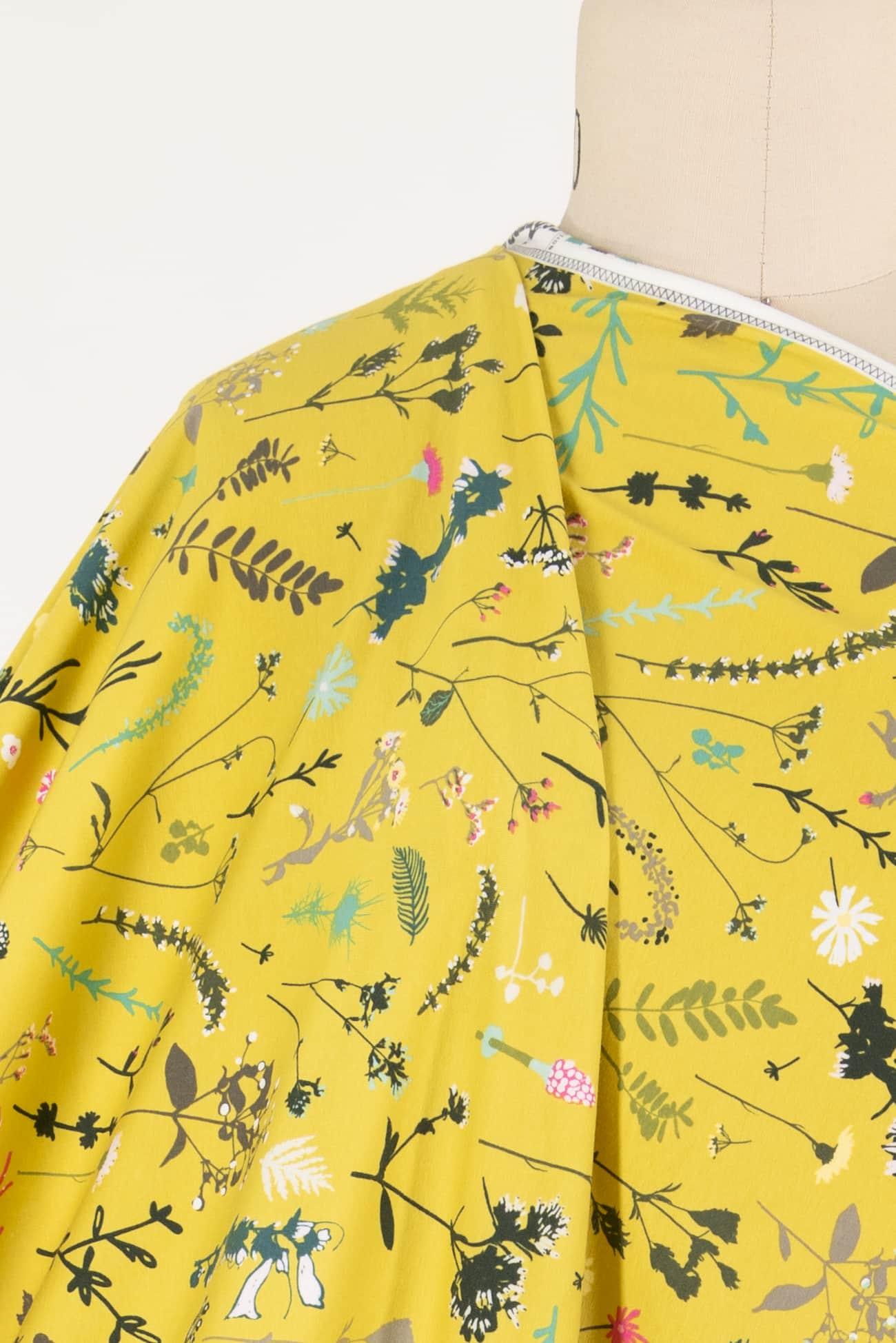 Mustard Field Cotton Knit - Marcy Tilton Fabrics