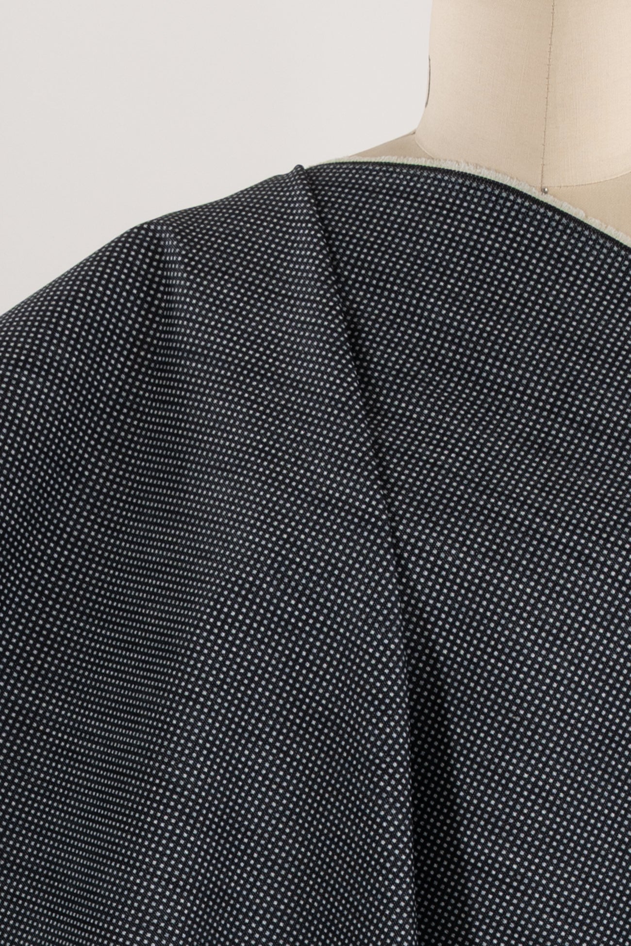 Nano Dot Stretch Denim Woven