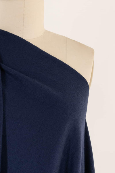 Nautica Blue Wool Jersey Knit - Marcy Tilton Fabrics