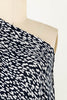 Very Dark Navy Stipple Rayon Knit - Marcy Tilton Fabrics