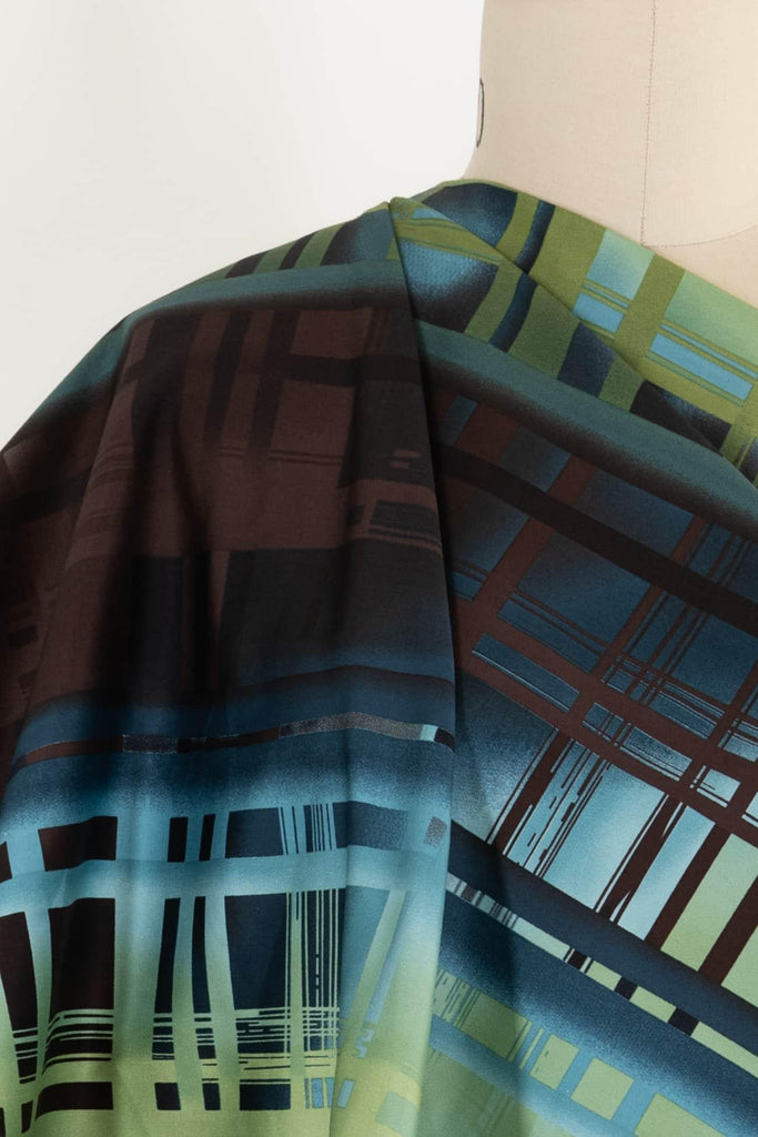 Neptune Plaid Stretch Cotton Woven - Marcy Tilton Fabrics