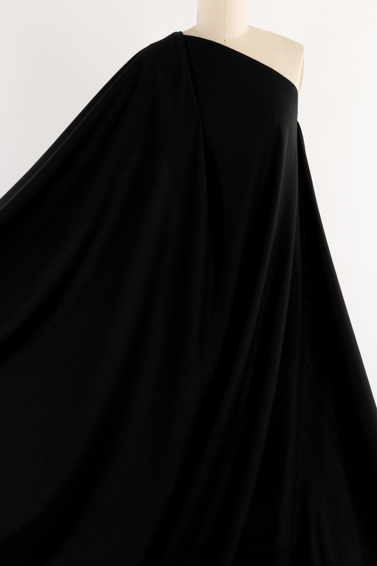 Nightengale Black Italian Wool Woven