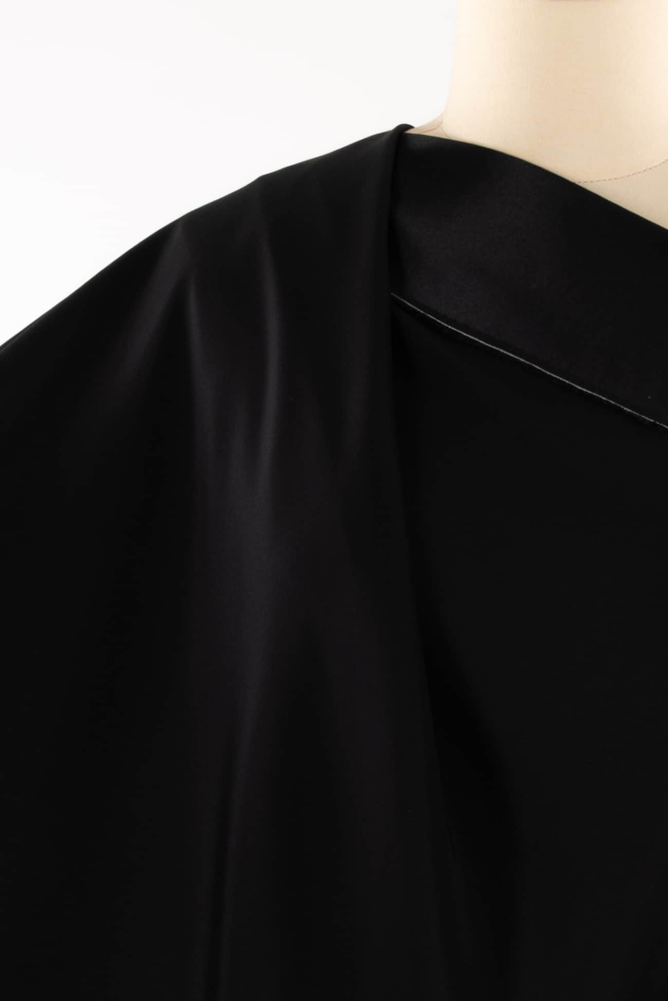 Nightfall Black Silk Woven