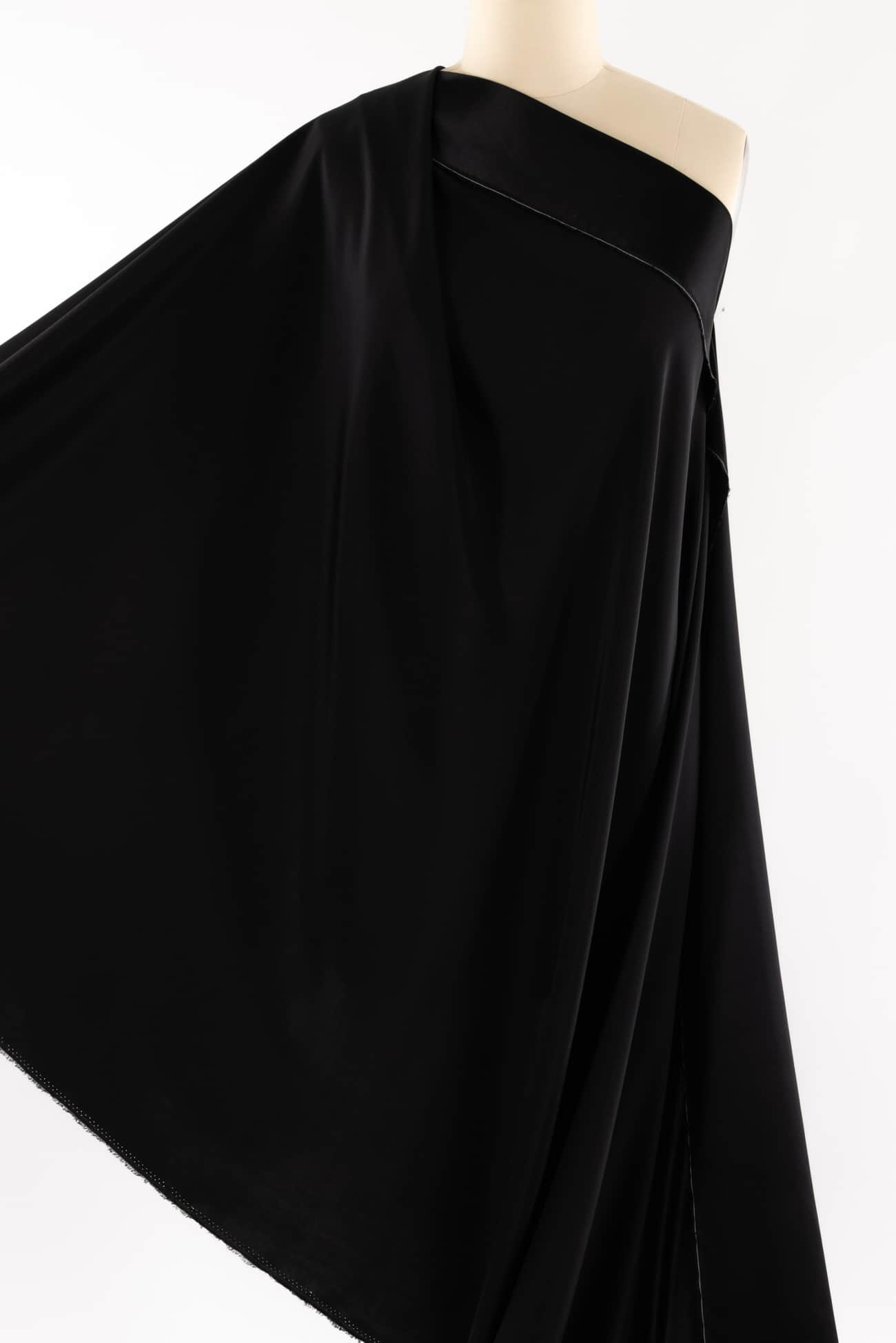 Nightfall Black Silk Woven