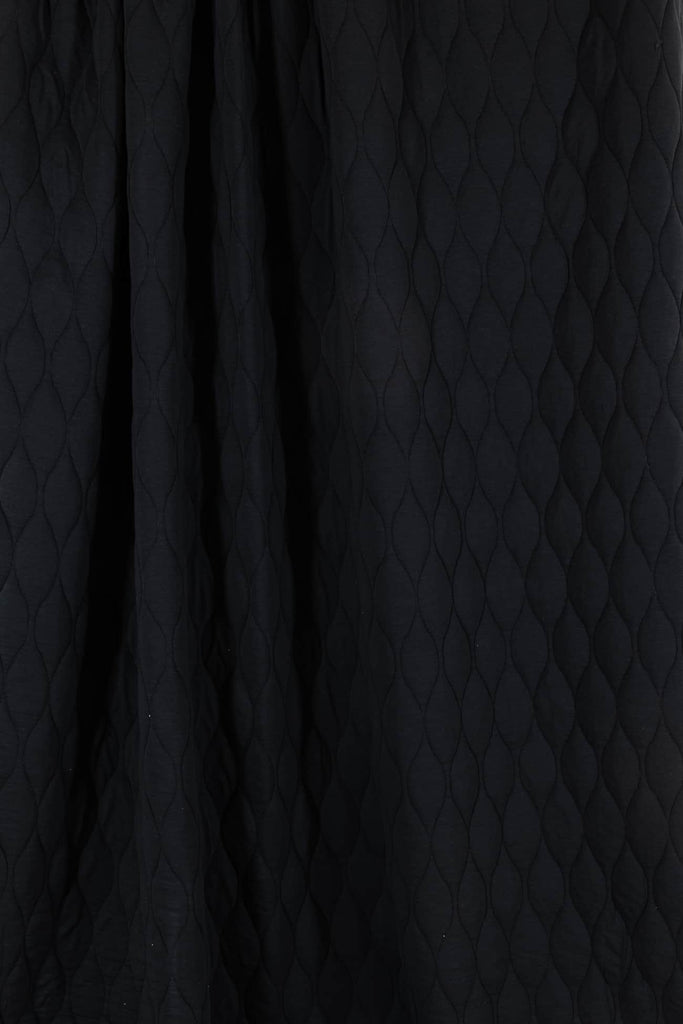 Night Owl Black Quilted Knit - Marcy Tilton Fabrics