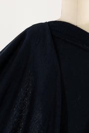 Night Watch Navy Wool Sweater Knit
