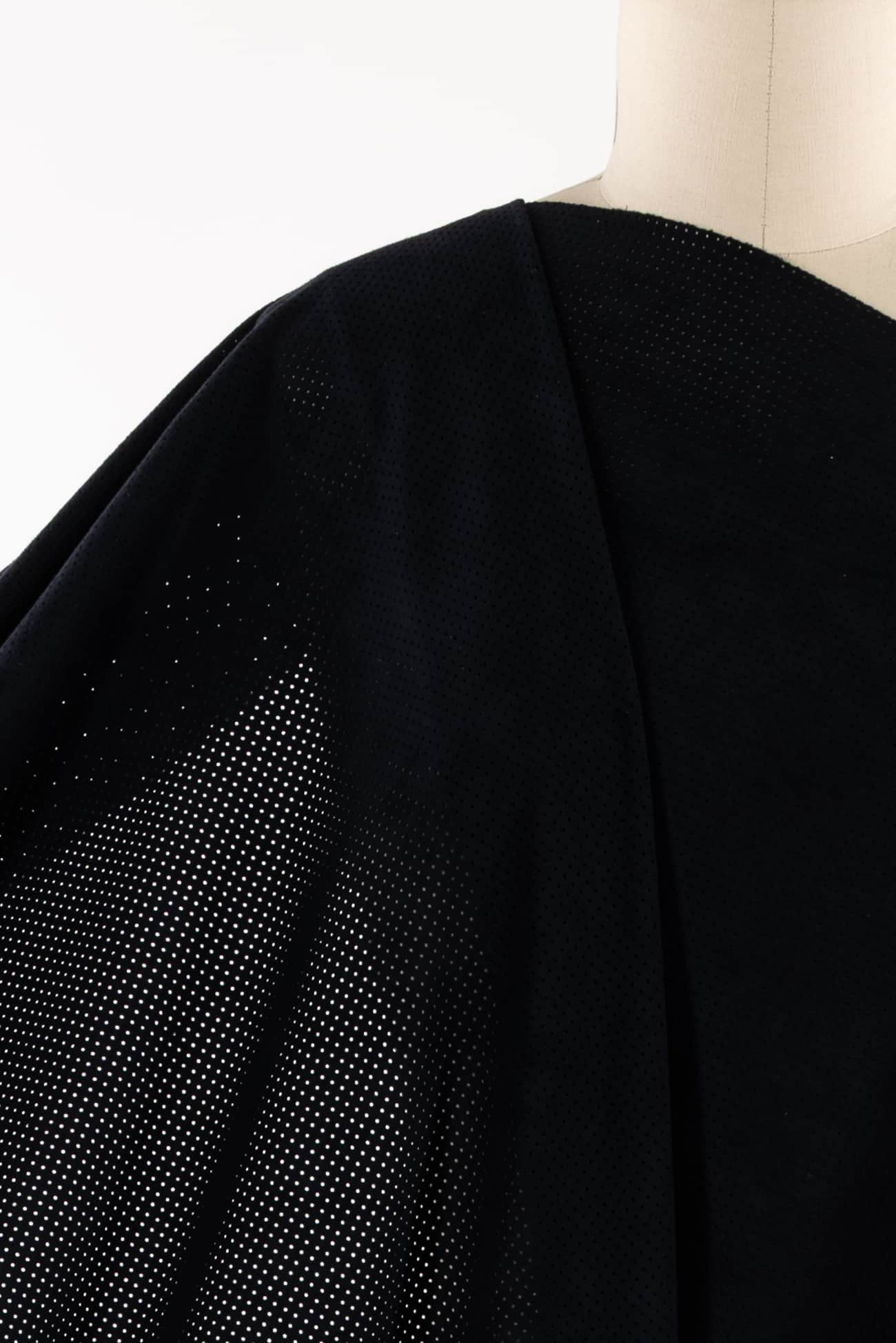 Noir Perforated Ultrasuede