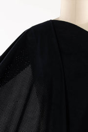 Noir Perforated Ultrasuede