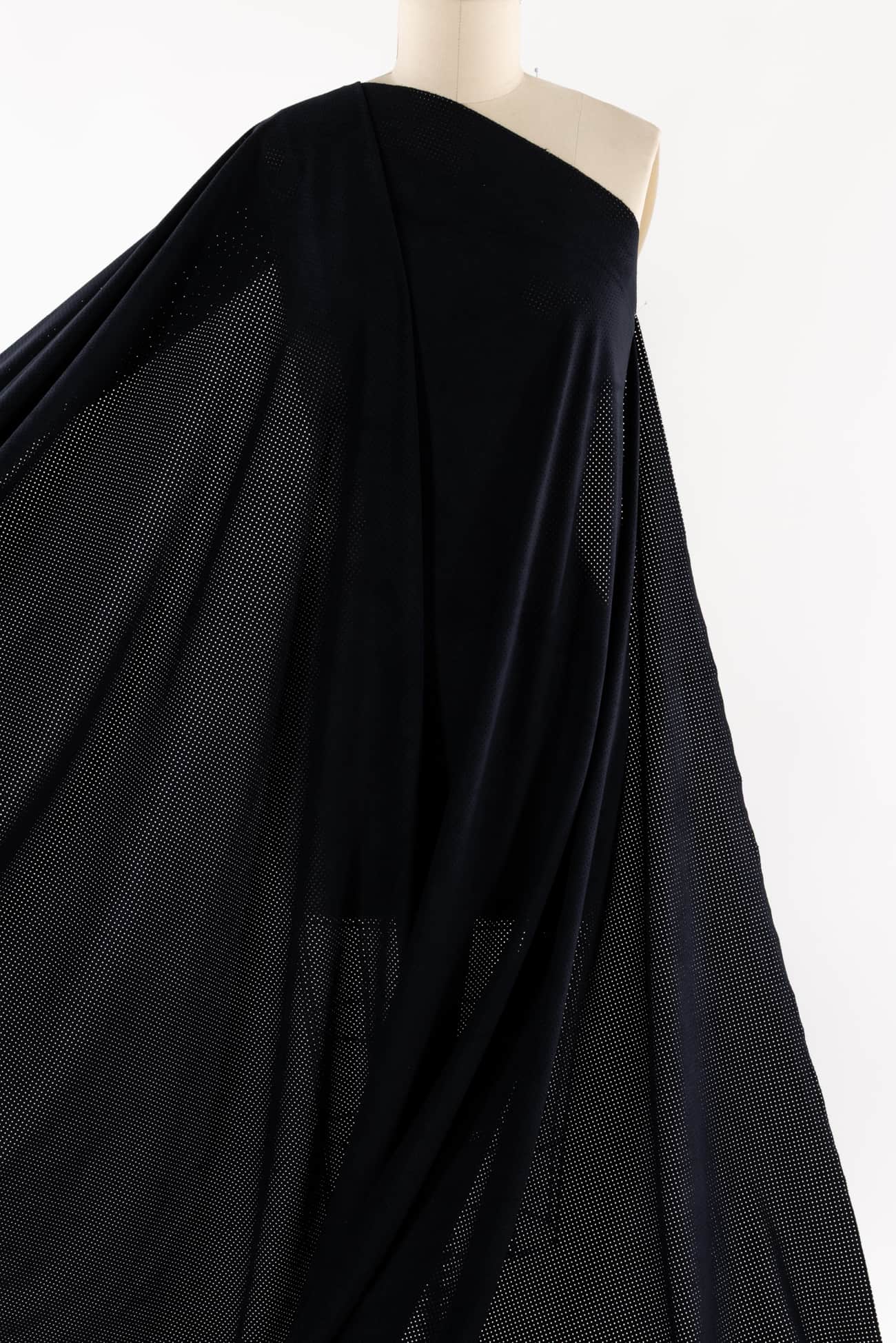 Noir Perforated Ultrasuede