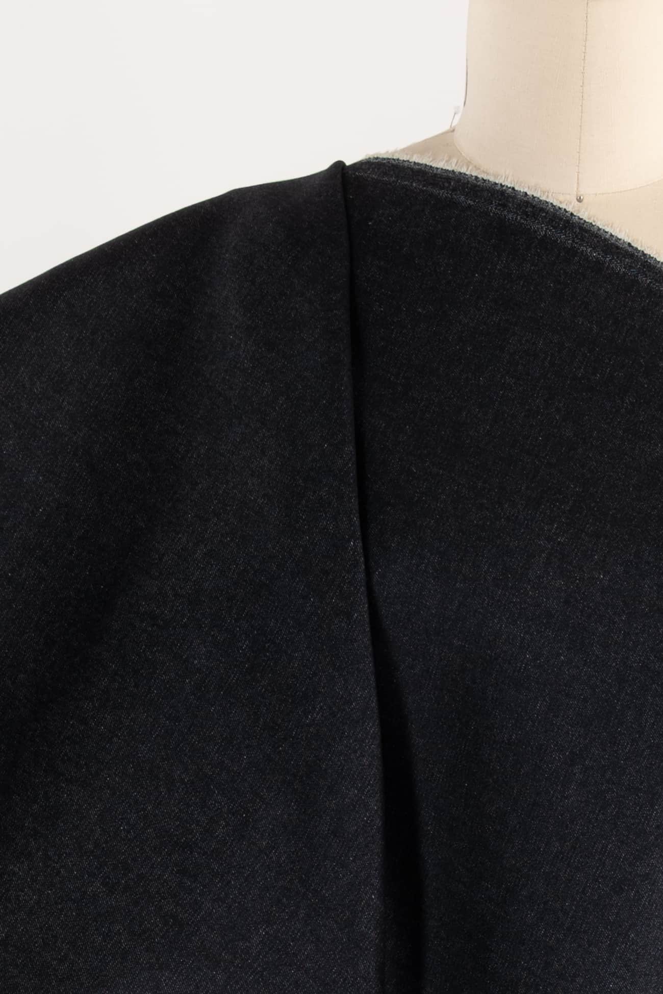 North Street Navy Italian Stretch Cotton Denim Woven