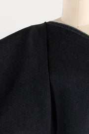 North Street Navy Italian Stretch Cotton Denim Woven