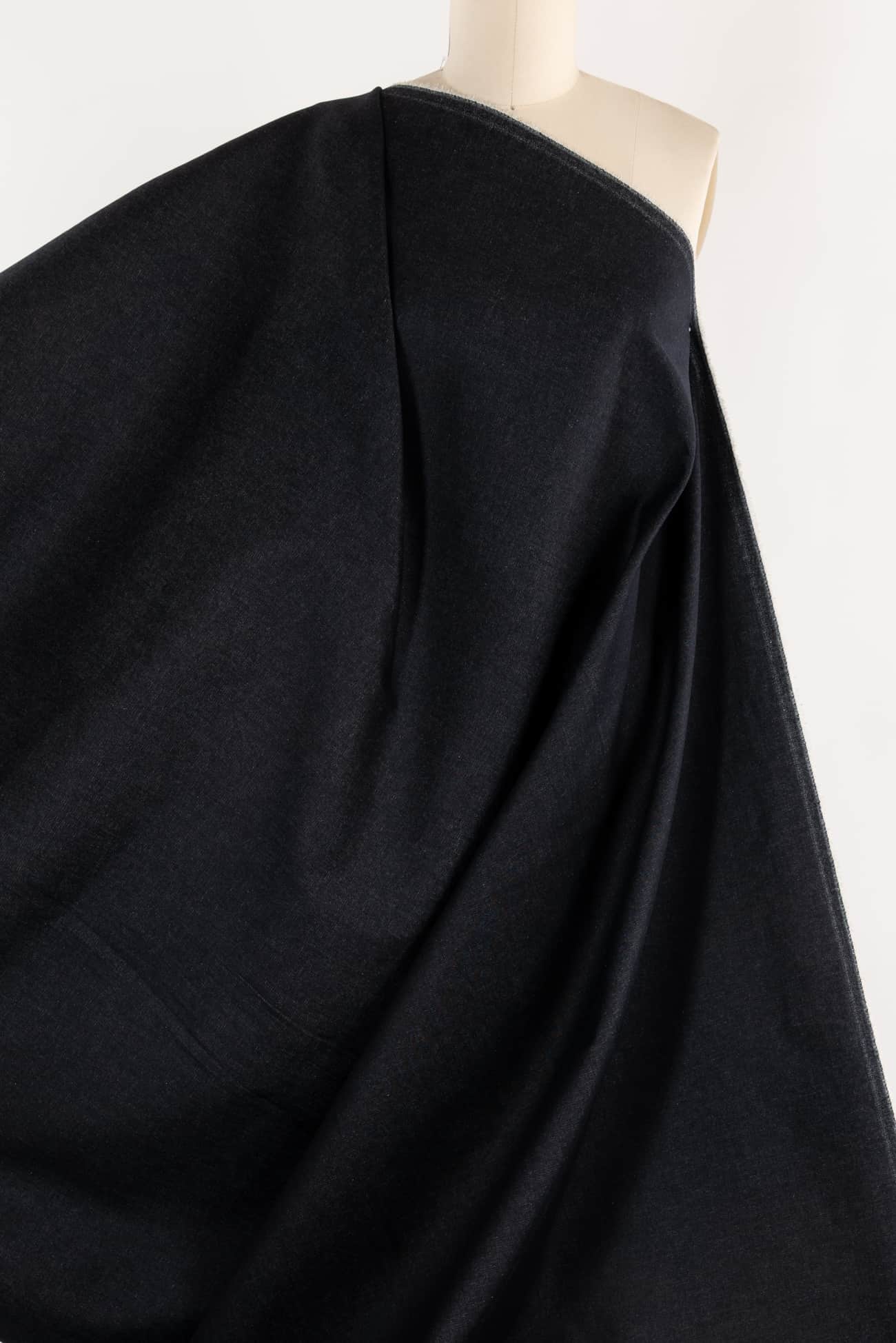 North Street Navy Italian Stretch Cotton Denim Woven