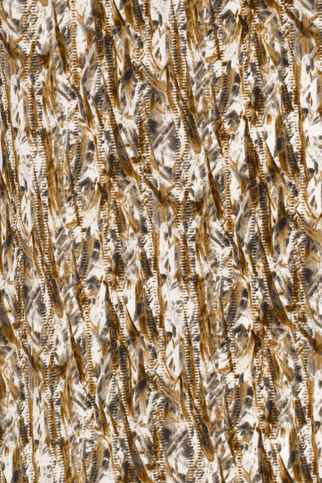 Ochre Vines Italian Stretch Cotton Denim Woven