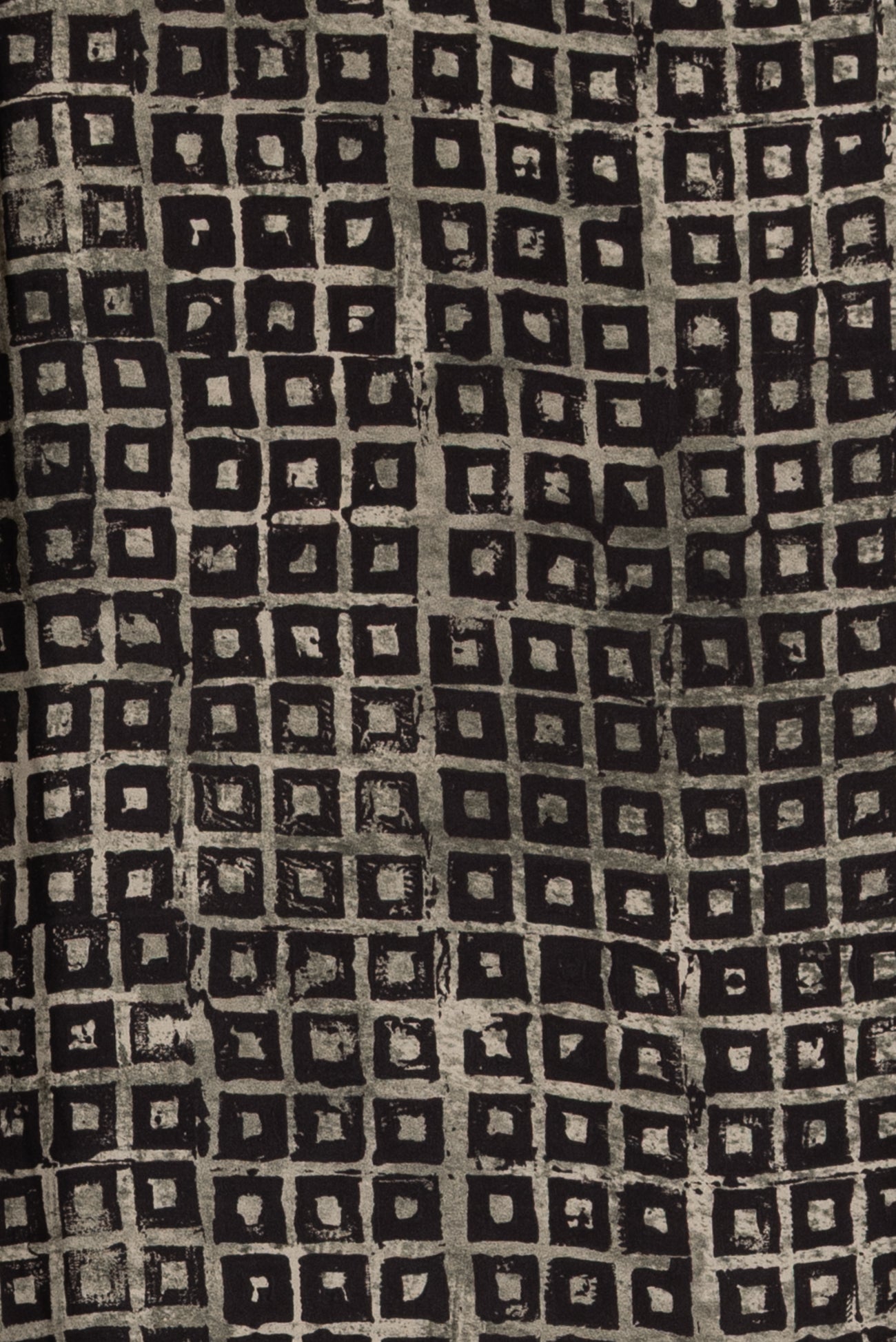 Olive Squared Italian Viscose Challis Woven