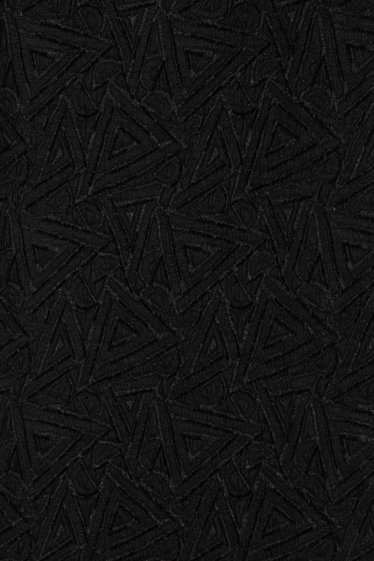 Onyx Triangles French Brocade Woven