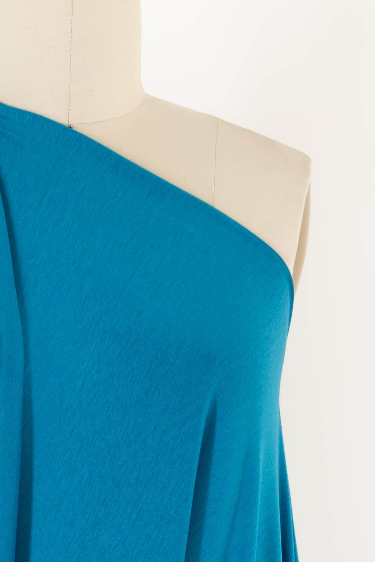 Opaline Turquoise Wool/Rayon/Lycra Jersey Knit - ENDCUT