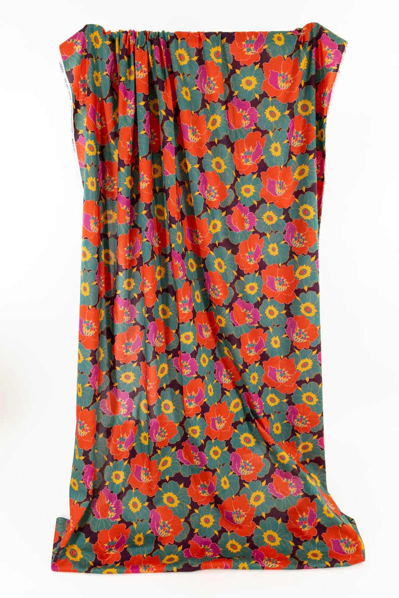Orange Blossom Special Liberty Cotton Woven - Marcy Tilton Fabrics