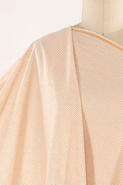 Orange Dreamsicle Stripe Cotton Seersucker Woven