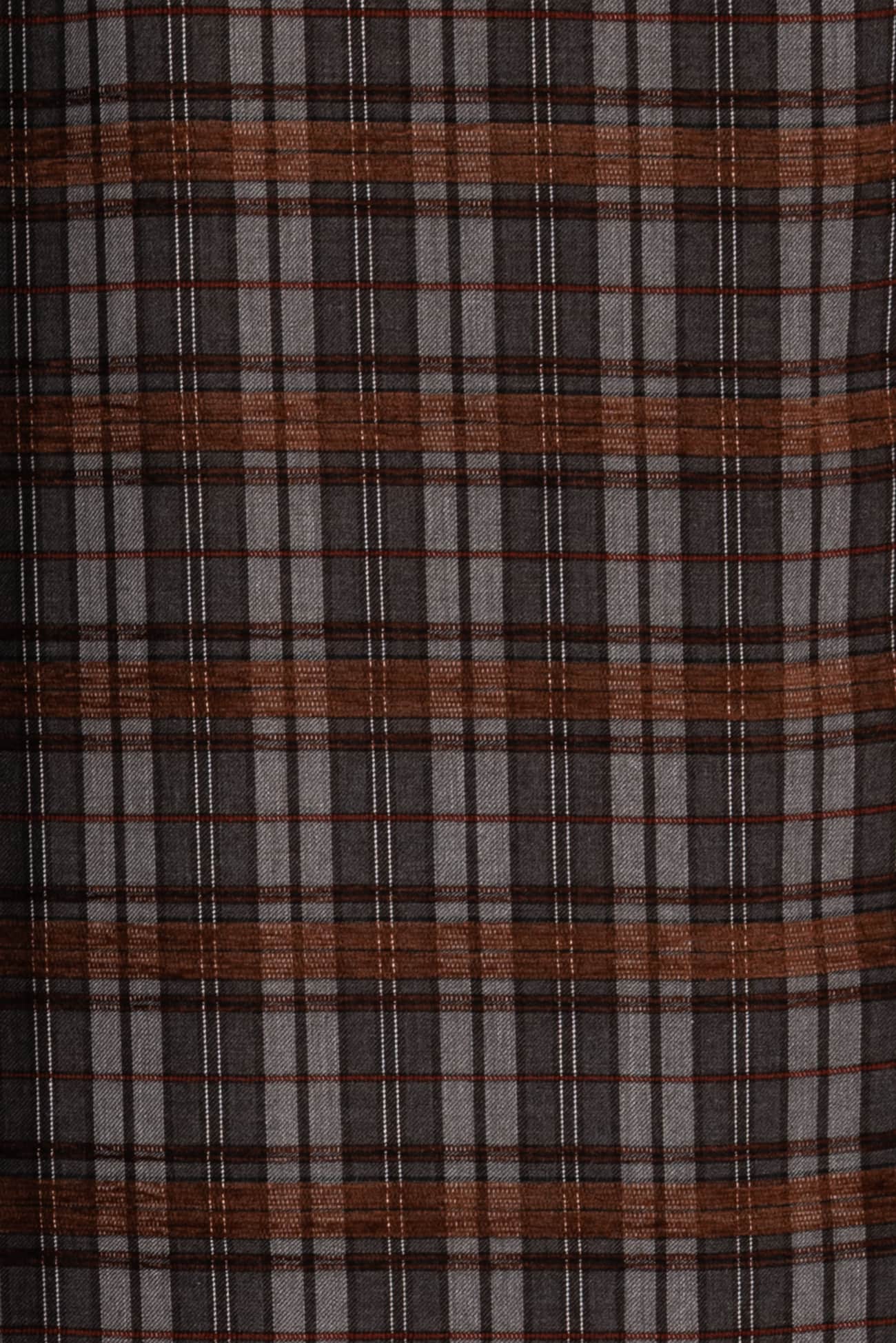 Outlander Italian Viscose Plaid Woven