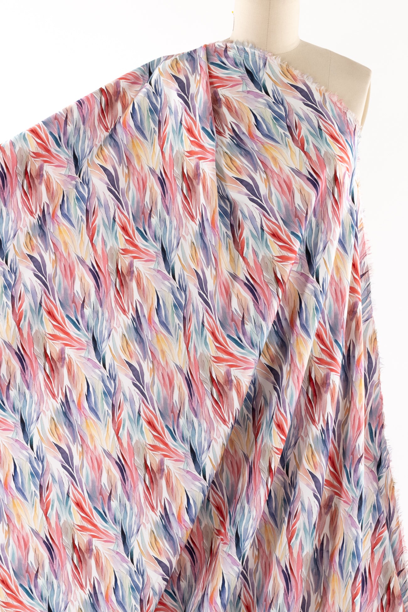 Painted Plume Stretch Cotton Woven