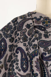 Paisley Arabesque Stretch Cotton Velveteen Woven