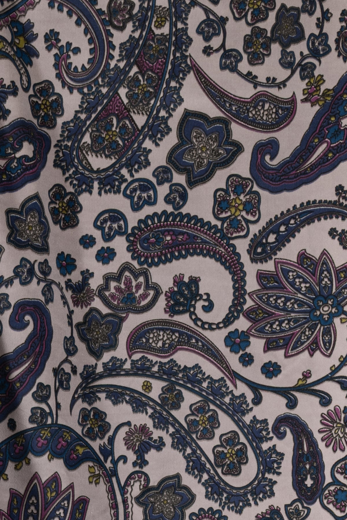 Paisley Arabesque Stretch Cotton Velveteen Woven