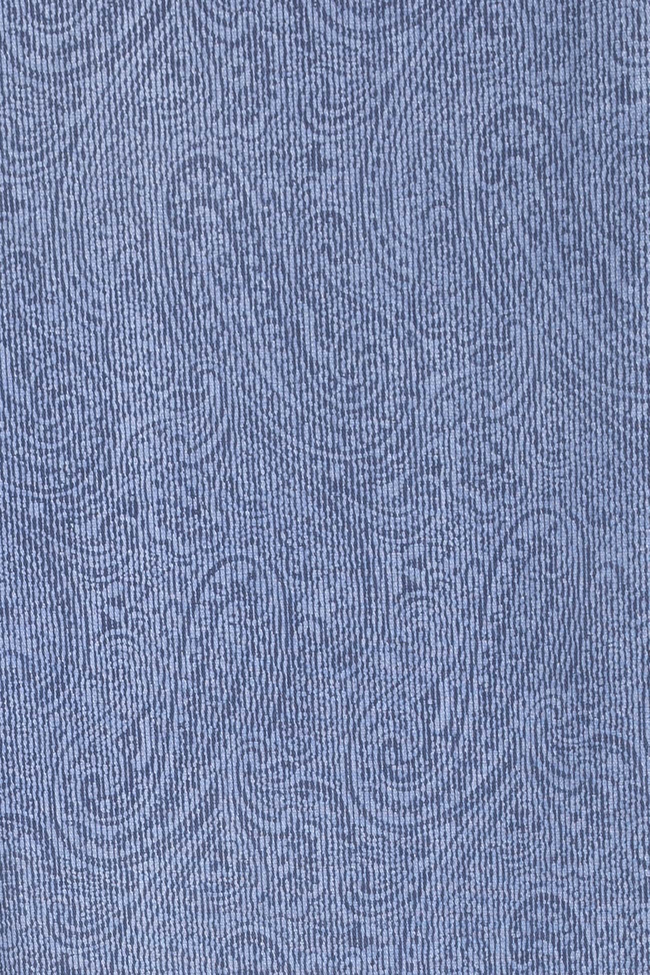 Paisley Stripe Stretch Cotton Denim Woven