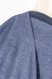 Paisley Stripe Stretch Cotton Denim Woven