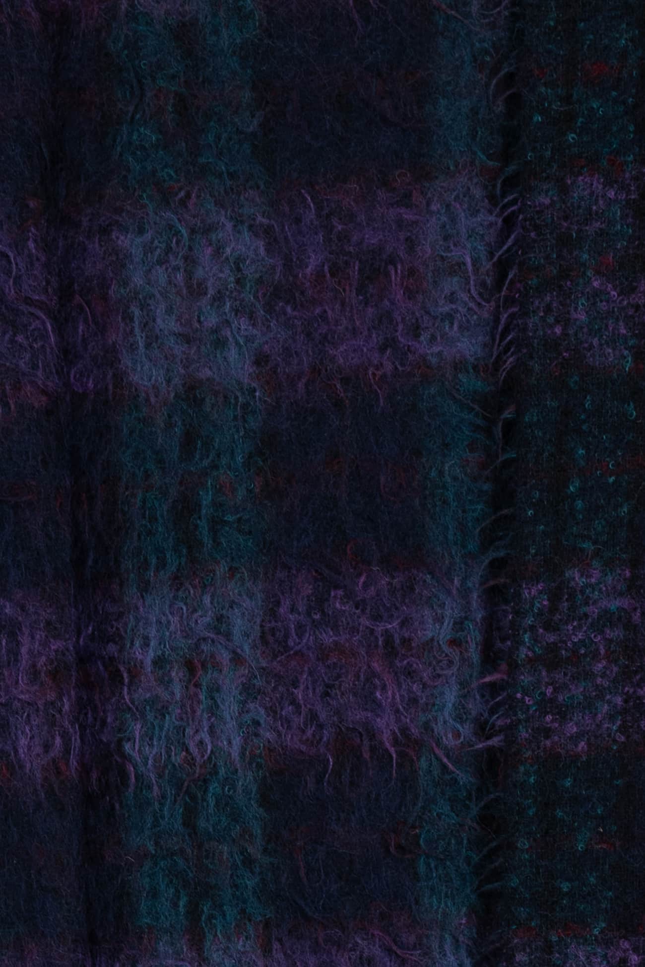 Palermo Plaid Italian Mohair Wool Blend Coating