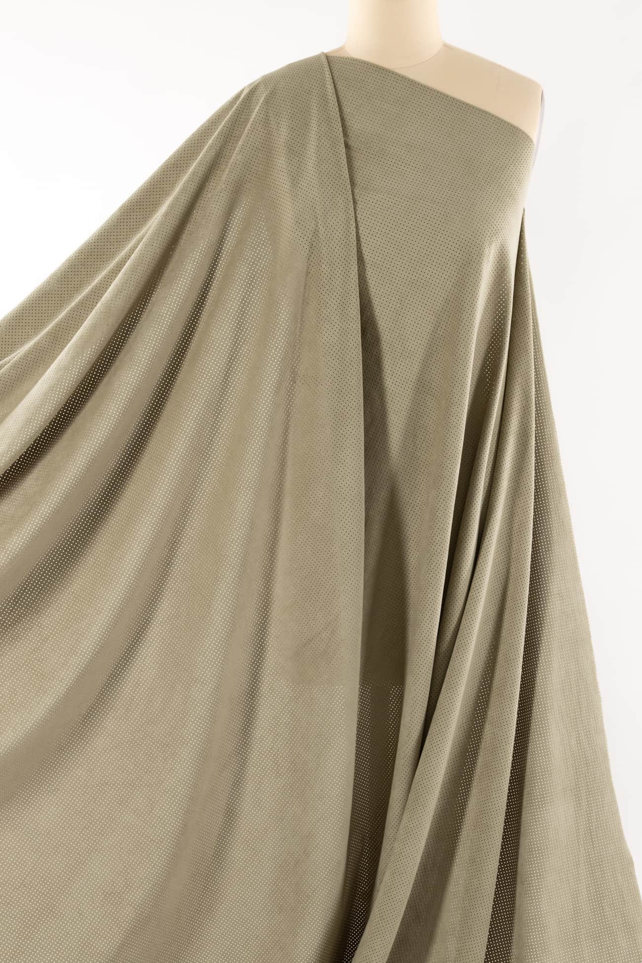 Pale Sage Perforated Ultrasuede