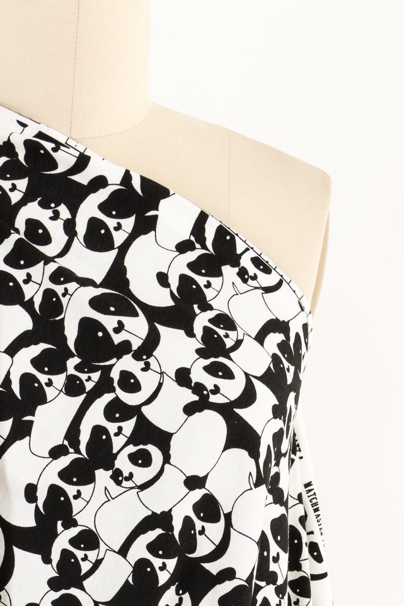 An Embarassment Of Pandas Cotton Knit - Marcy Tilton Fabrics