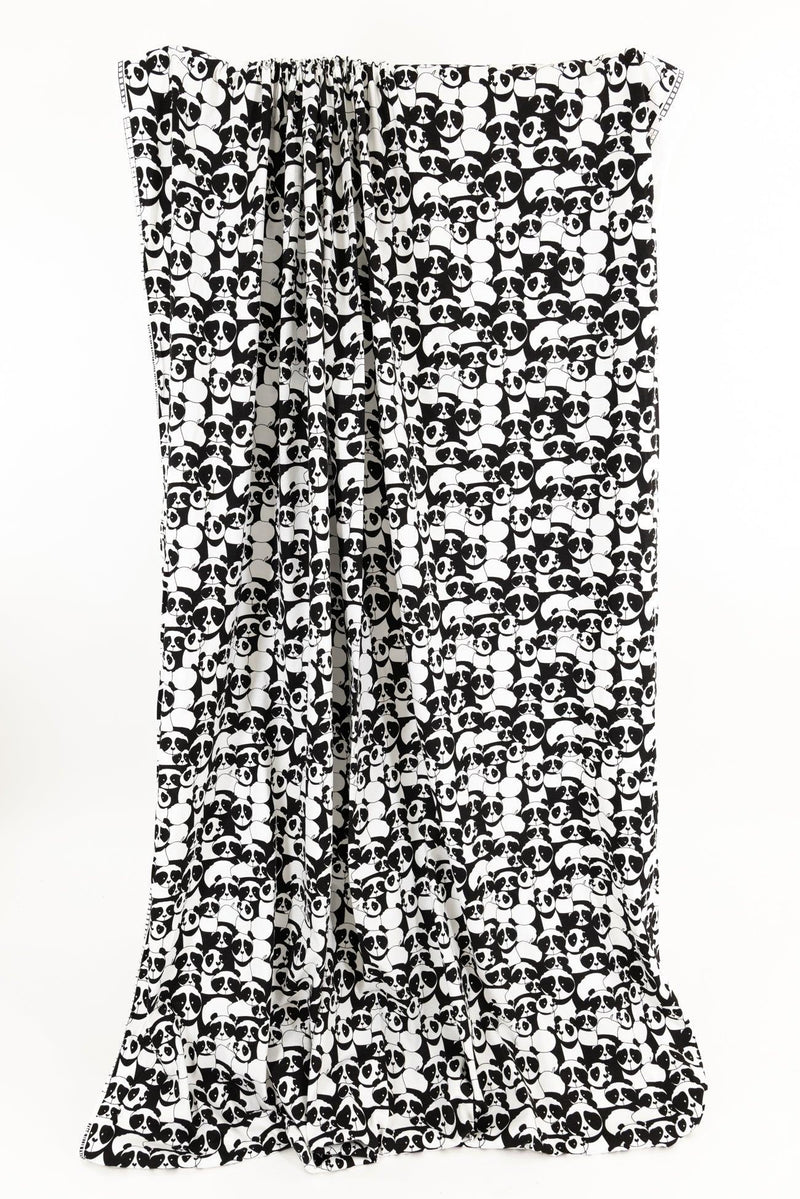 An Embarassment Of Pandas Cotton Knit - Marcy Tilton Fabrics