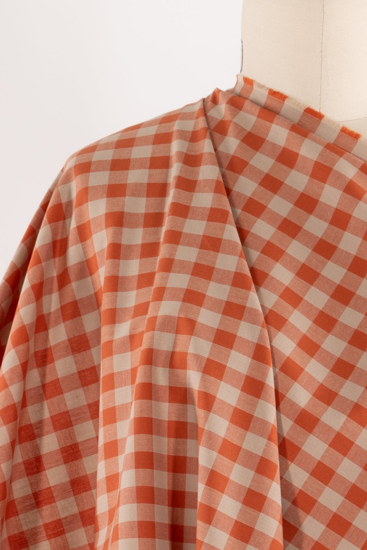 Paprika Gingham Japanese Cotton Woven