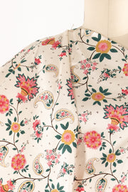 Pastoral Garden Silk Dupioni Woven