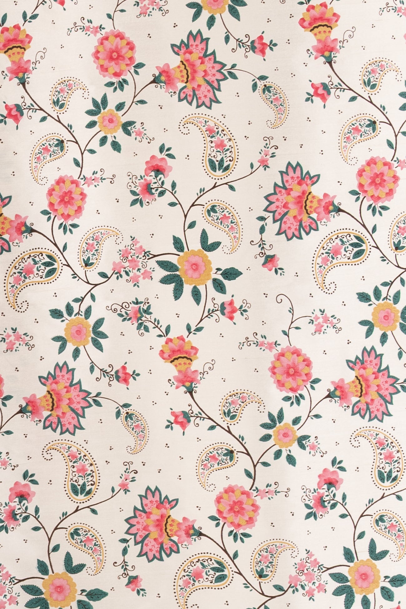 Pastoral Garden Silk Dupioni Woven