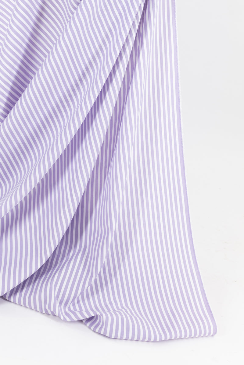 Patsy Purple Stripe Japanese Cotton Woven