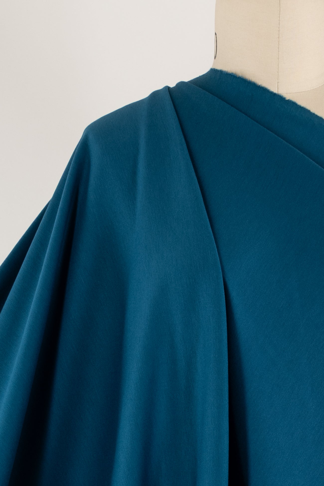 Pavonine Blue Teal Ponte Knit
